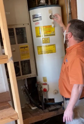 Water heater installed by Barker Heating & Cooling
