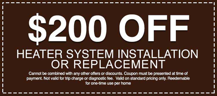 discount on Water Heater Installation-Replacement